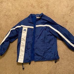 Men’s Adiddas Blue windbreaker Large